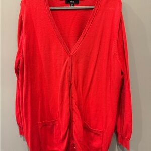 Ellos Vibrant Red Women's Cardigan